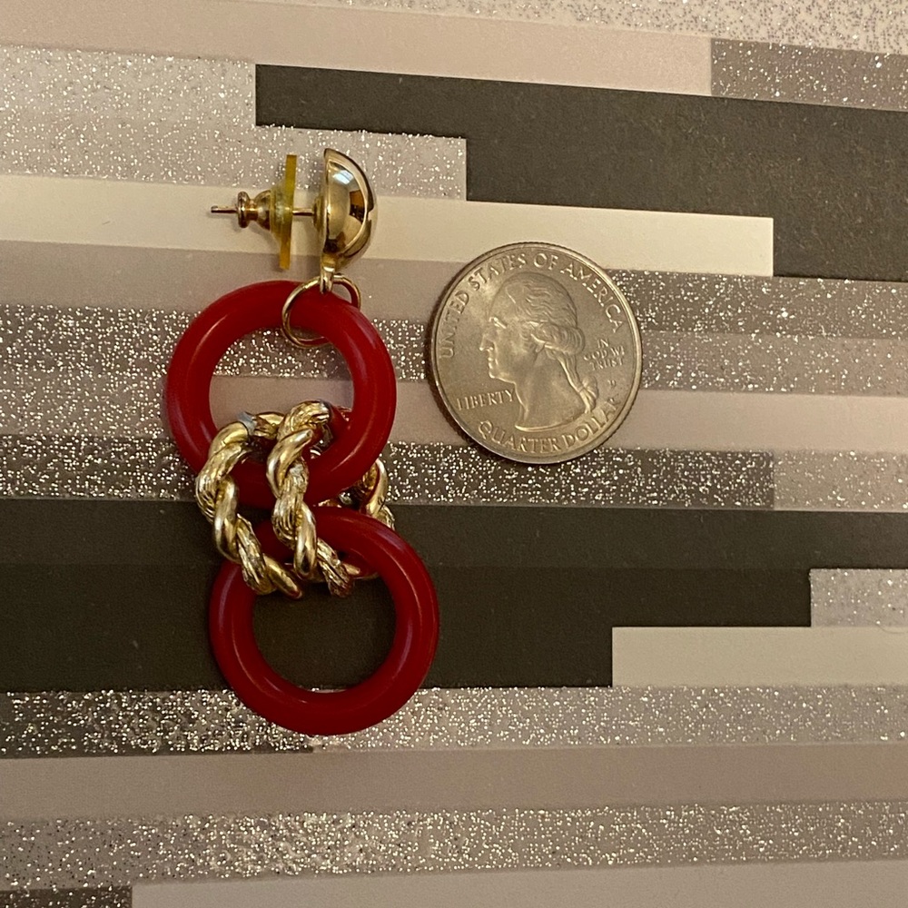 Vtg 90s earrings 🖤 - Picture 3 of 4